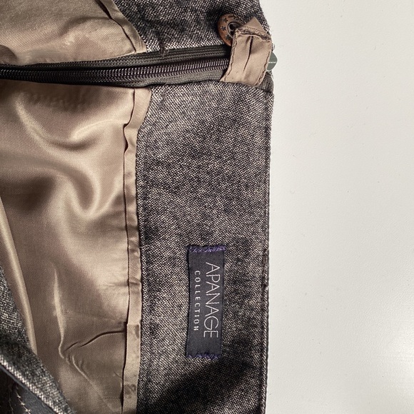 Apanage brown tweed skirt size 6 - Picture 7 of 10